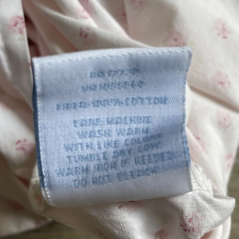 Simply Shabby Chic MON AMI Pink Rosebud Pillowcase King Size 100% Cotton